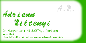 adrienn miltenyi business card